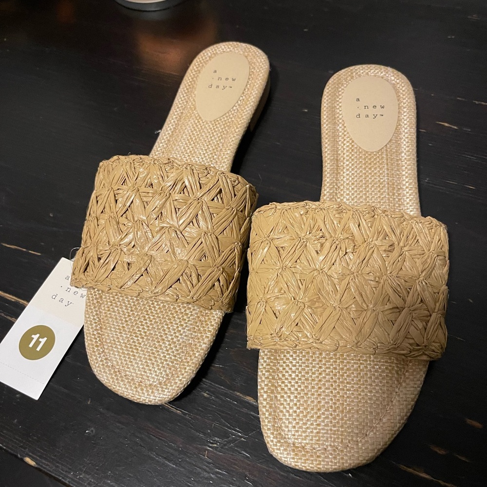 a new day Natural Beige Woven Slide Sandals - Picture 3 of 5